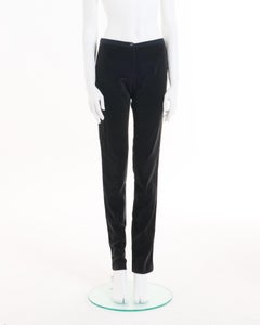 Chanel by Karl Lagerfeld A/W 2004 Pantalon en velours noir à côtes