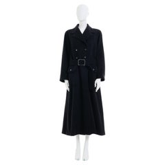 Chanel by Karl Lagerfeld A/W 2005 Double Breasted Black Cashmere Coat