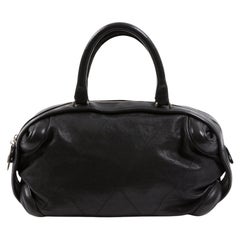 Chanel by Karl Lagerfeld Black Boston Bag