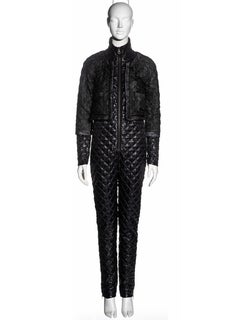Chanel by Karl Lagerfeld black quilted nylon jumpsuit, fw 2011