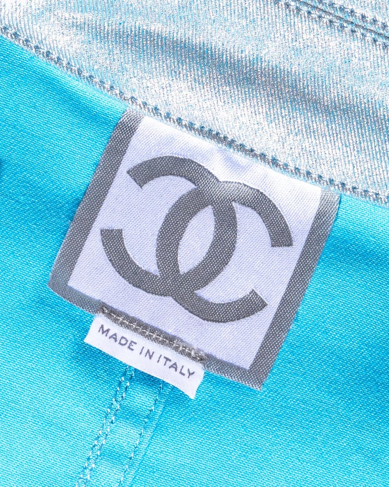 Chanel by Karl Lagerfeld blue cotton multi-pocket jumpsuit, ss