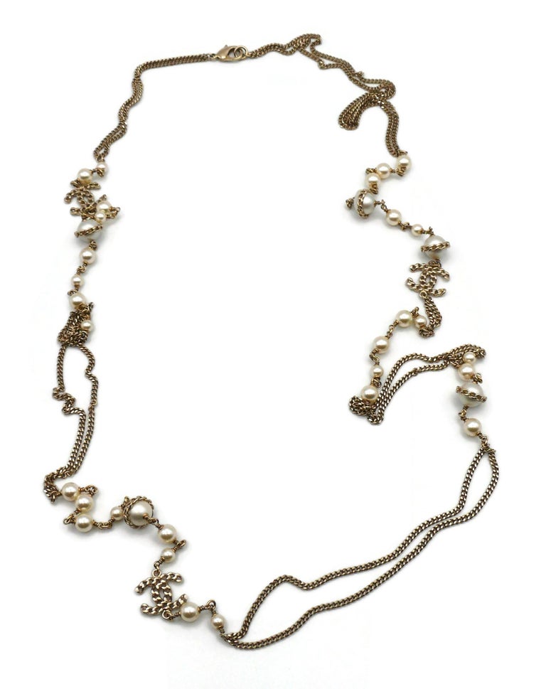 Chanel by Karl Lagerfeld Vintage Large Faux Pearl Necklace, 1993