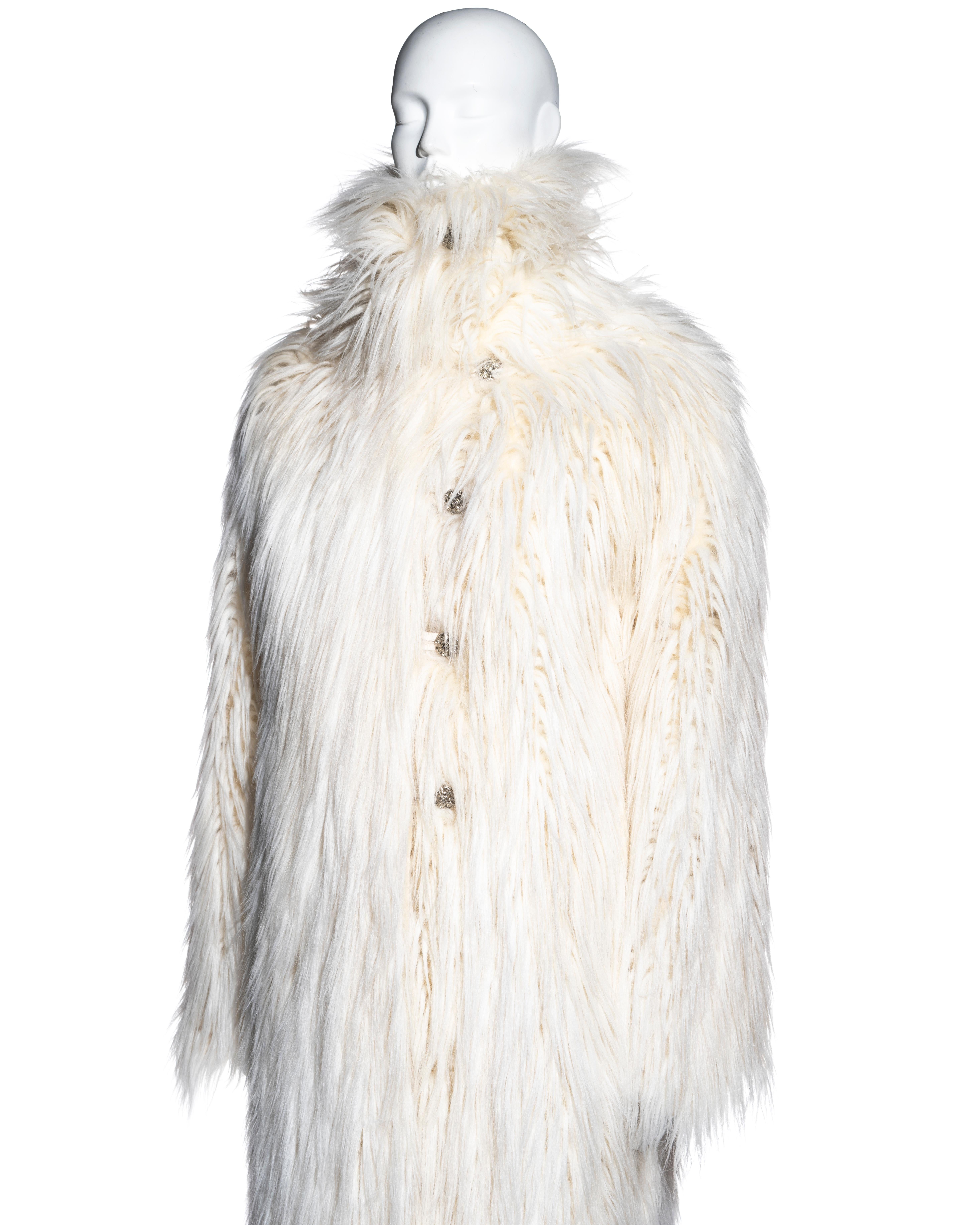 chanel faux fur coat