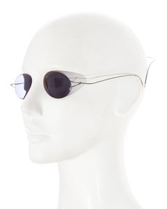 Chanel by Karl Lagerfeld 'Double Monocle' sunglasses for sunbathing, ss 1999