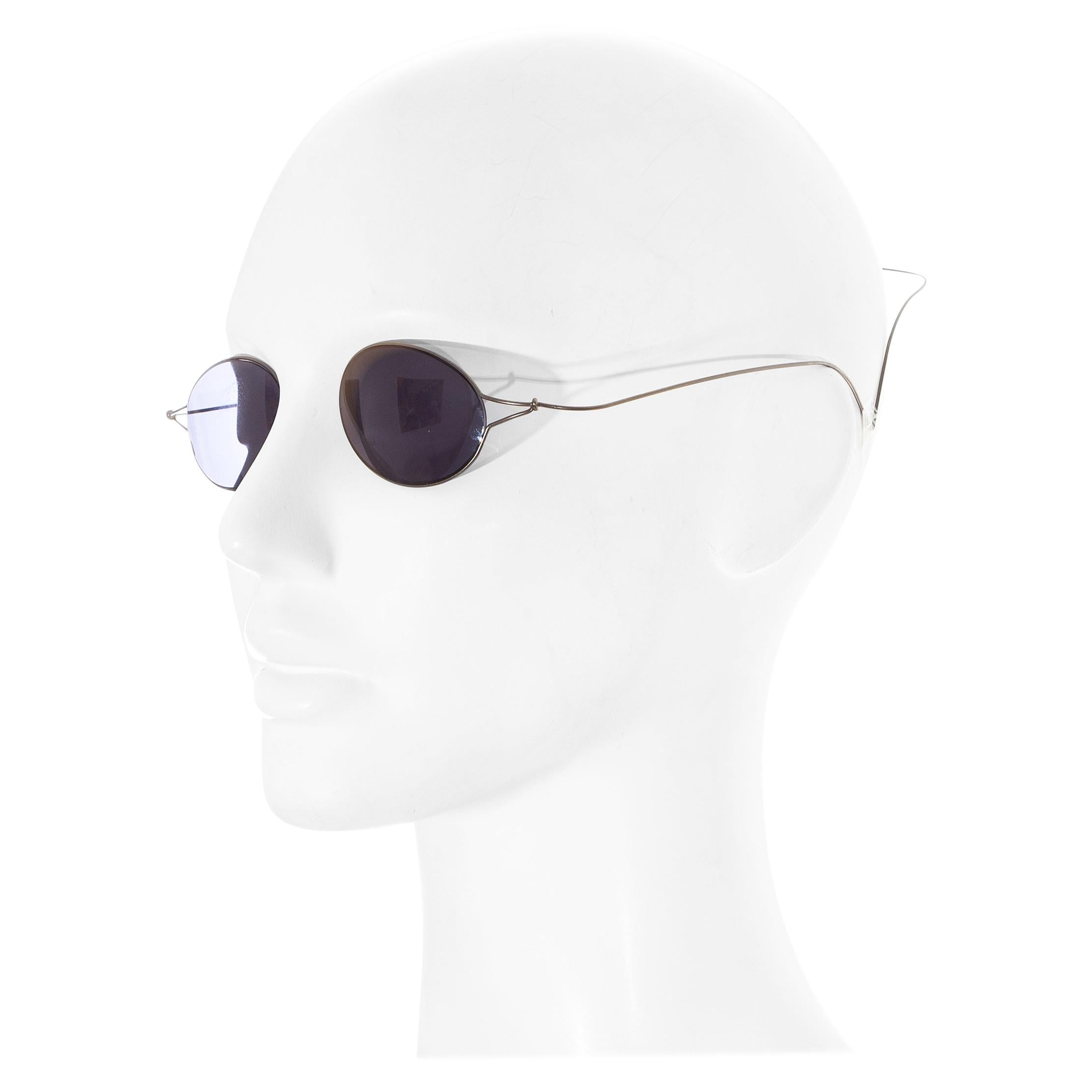 Chanel by Karl Lagerfeld 'Double Monocle' sunglasses for sunbathing, ss 1999 For Sale