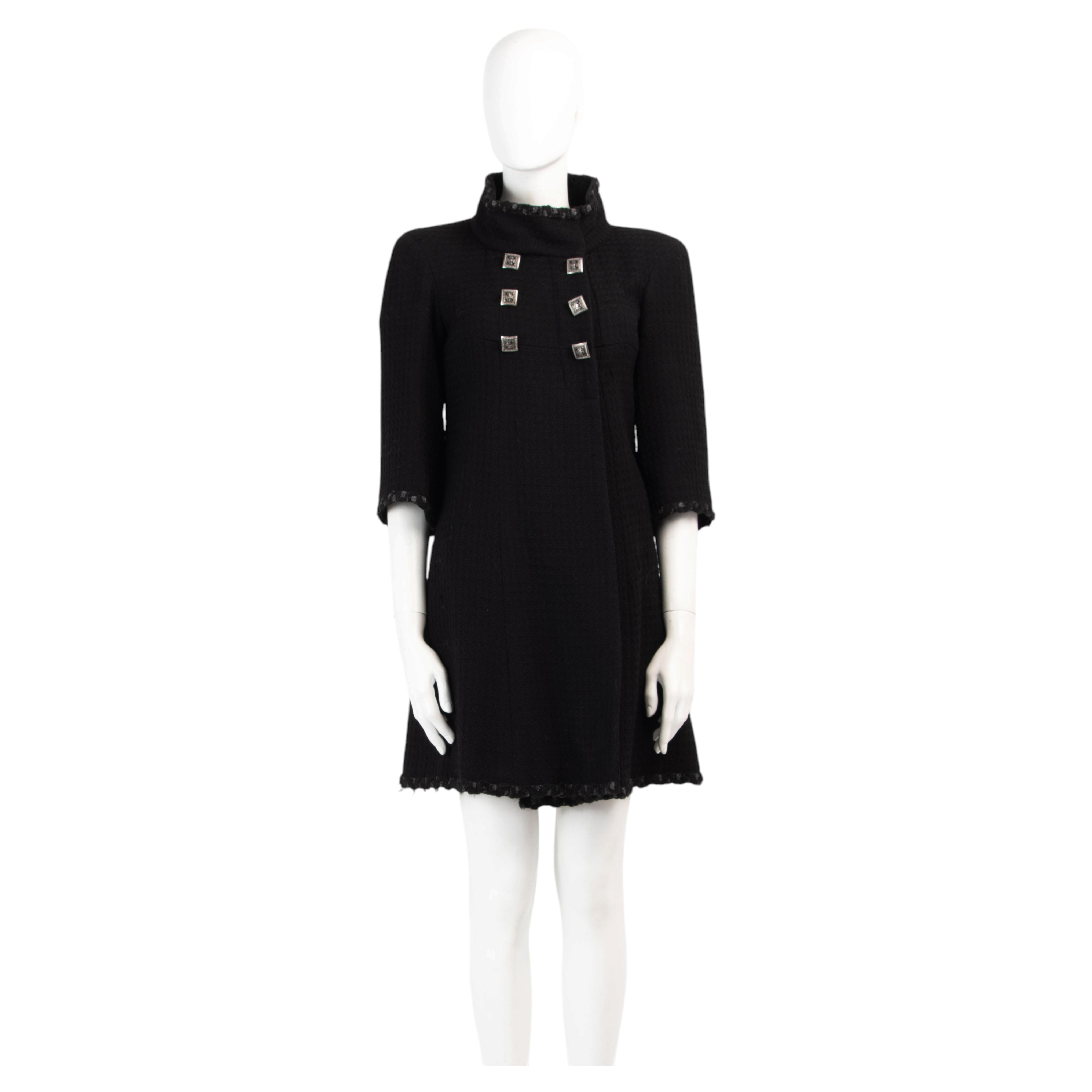 Chanel by Karl Lagerfeld Early 2000s Wool Bouclé Duster Coat