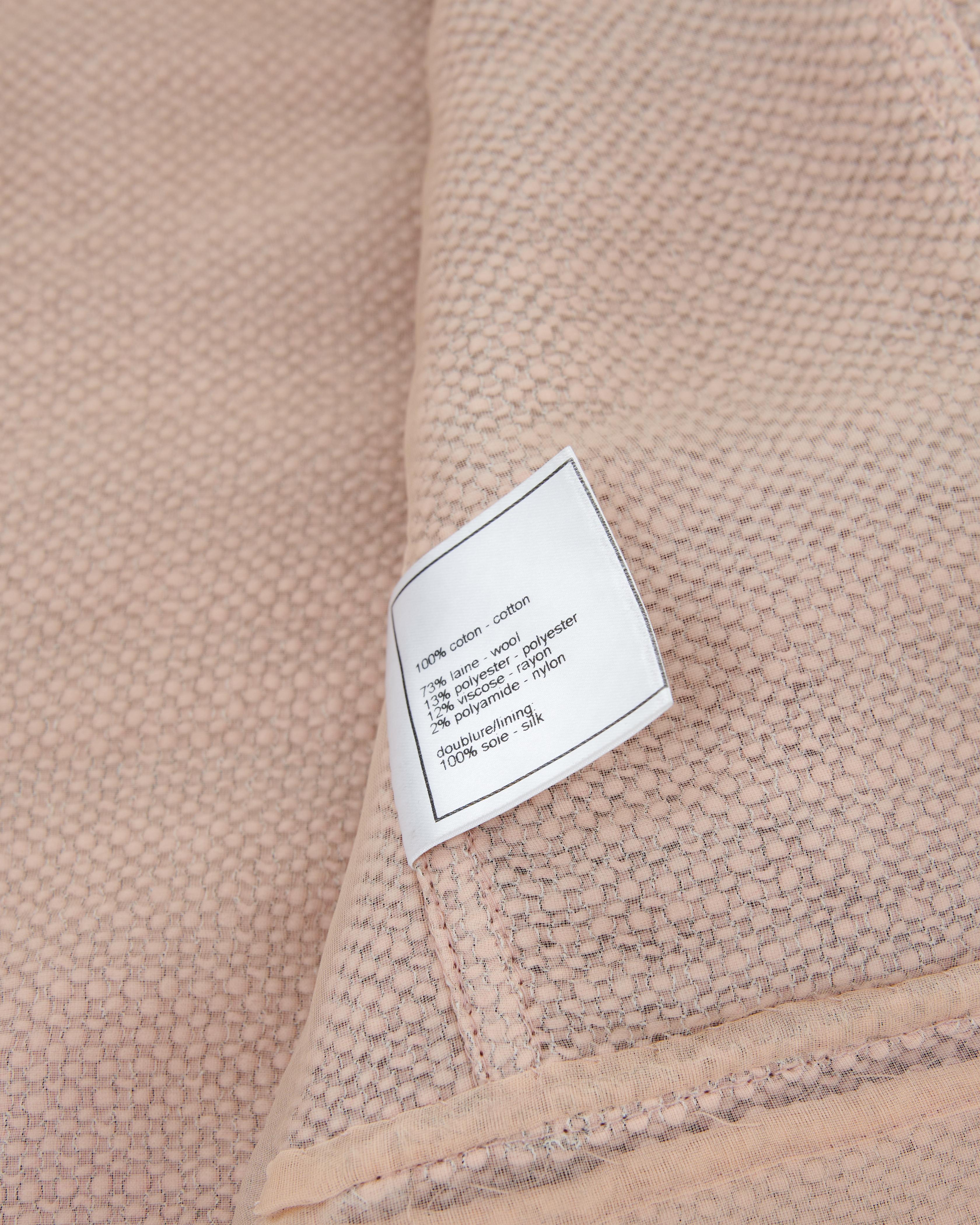 Chanel by Karl Lagerfeld F/W 1999 Couture Pink Multipocket Silk Blazer For Sale 4