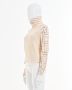 Chanel by Karl Lagerfeld F/W 2002 Off-White turtleneck sweater