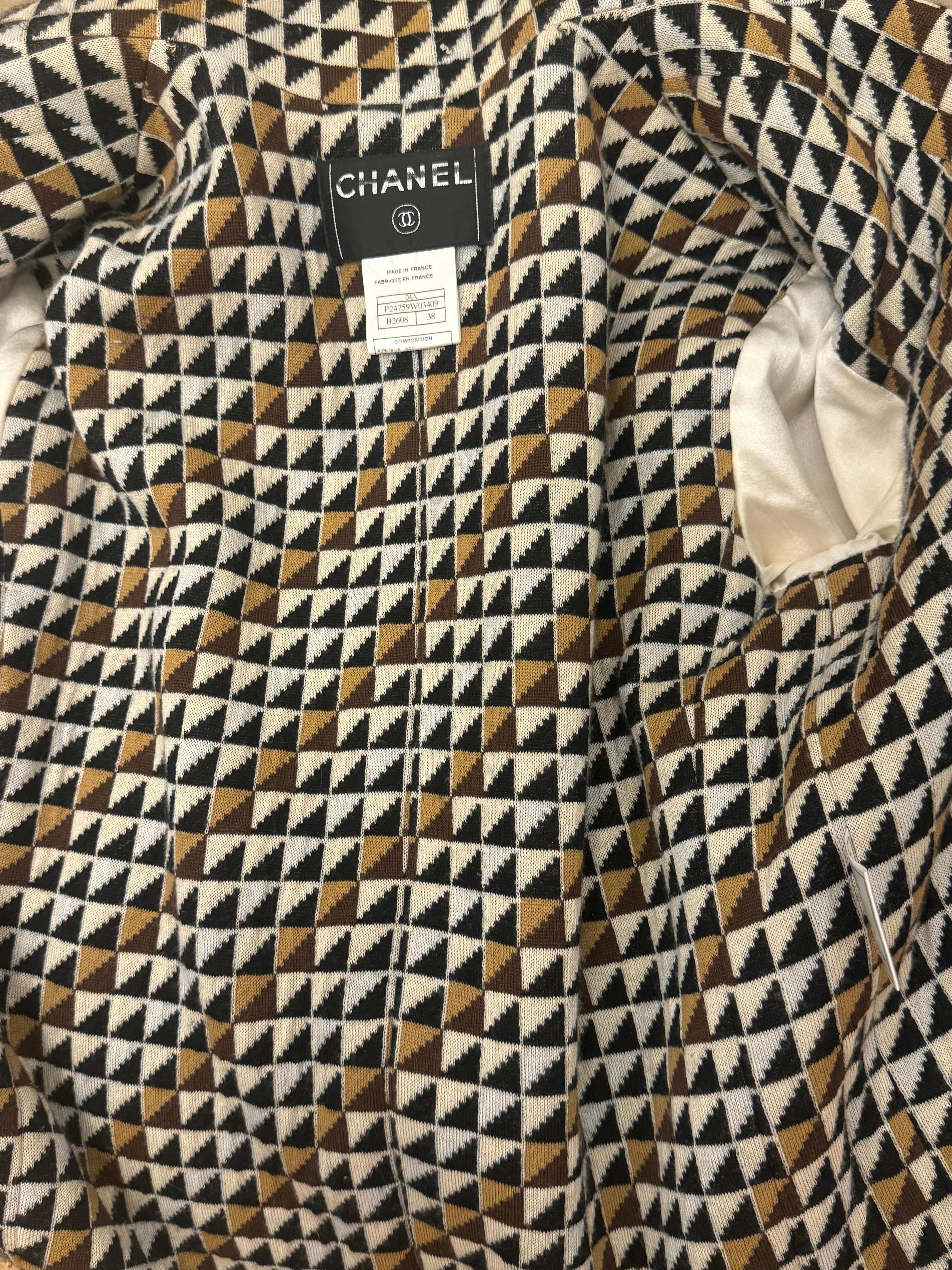 Chanel by Karl Lagerfeld F/W 2004 runway fantasy tweed jacket For Sale 14