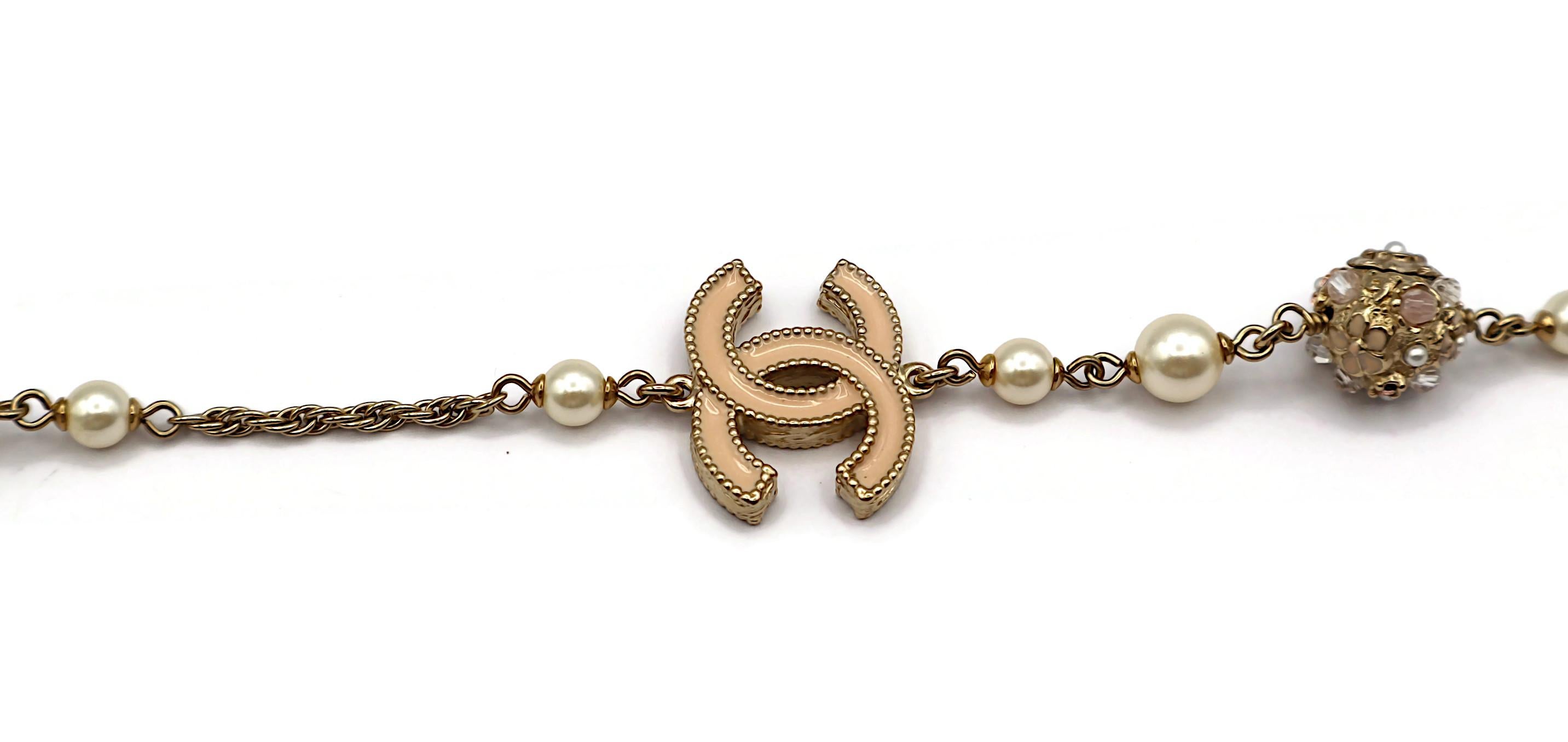CHANEL by KARL LAGERFELD Faux Pearl CC Logo Necklace, 2011 2