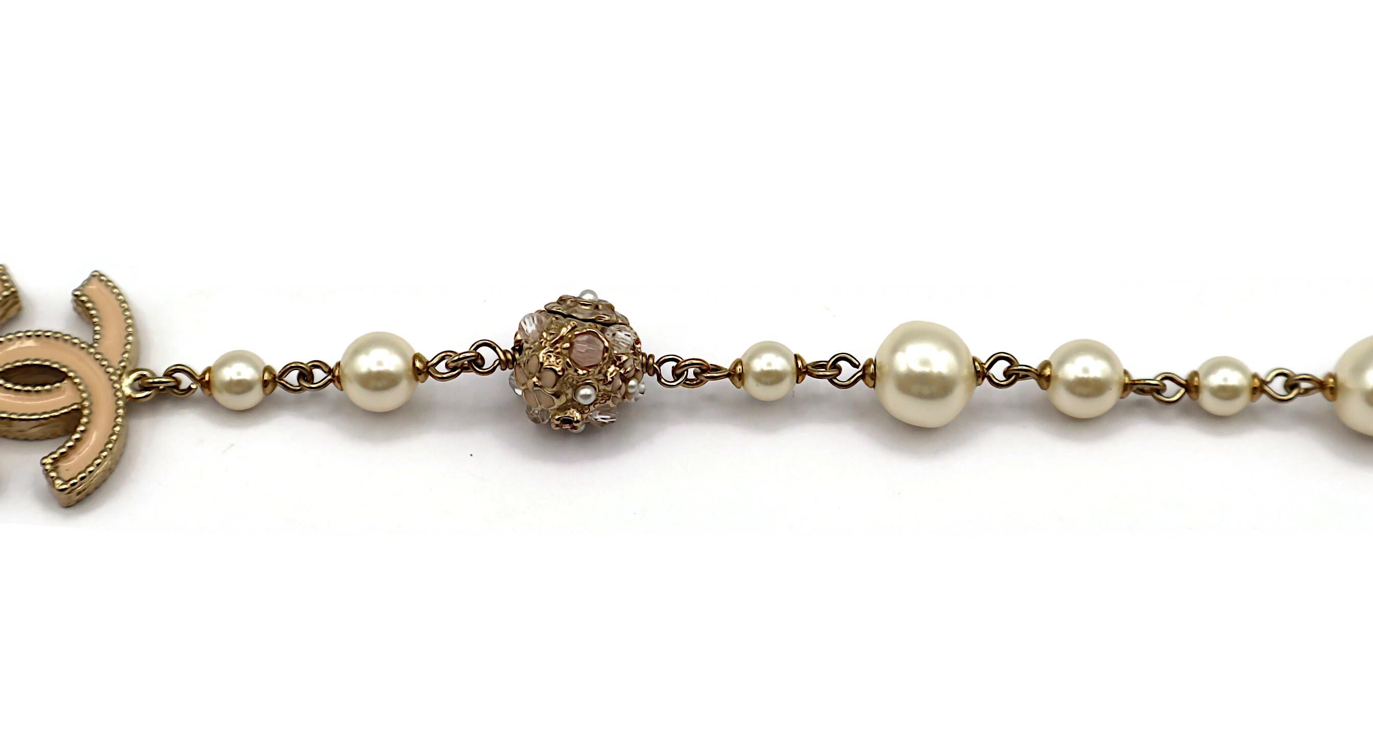 CHANEL by KARL LAGERFELD Faux Pearl CC Logo Necklace, 2011 3