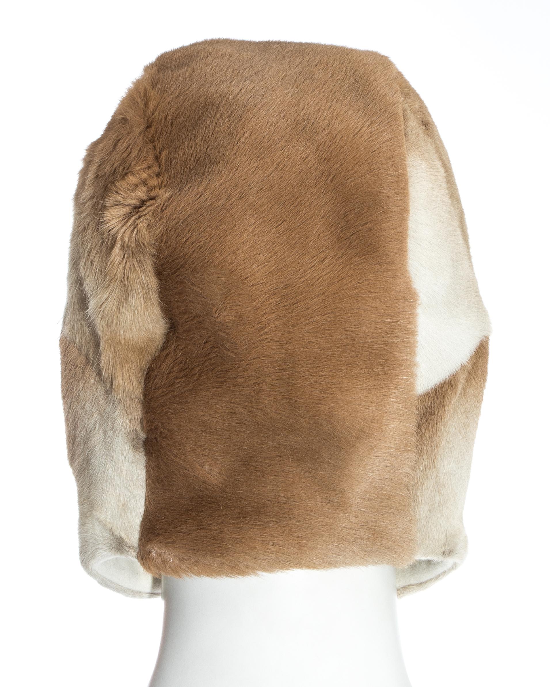 Chanel by Karl Lagerfeld fawn fur trapper hat, fw 2001 1