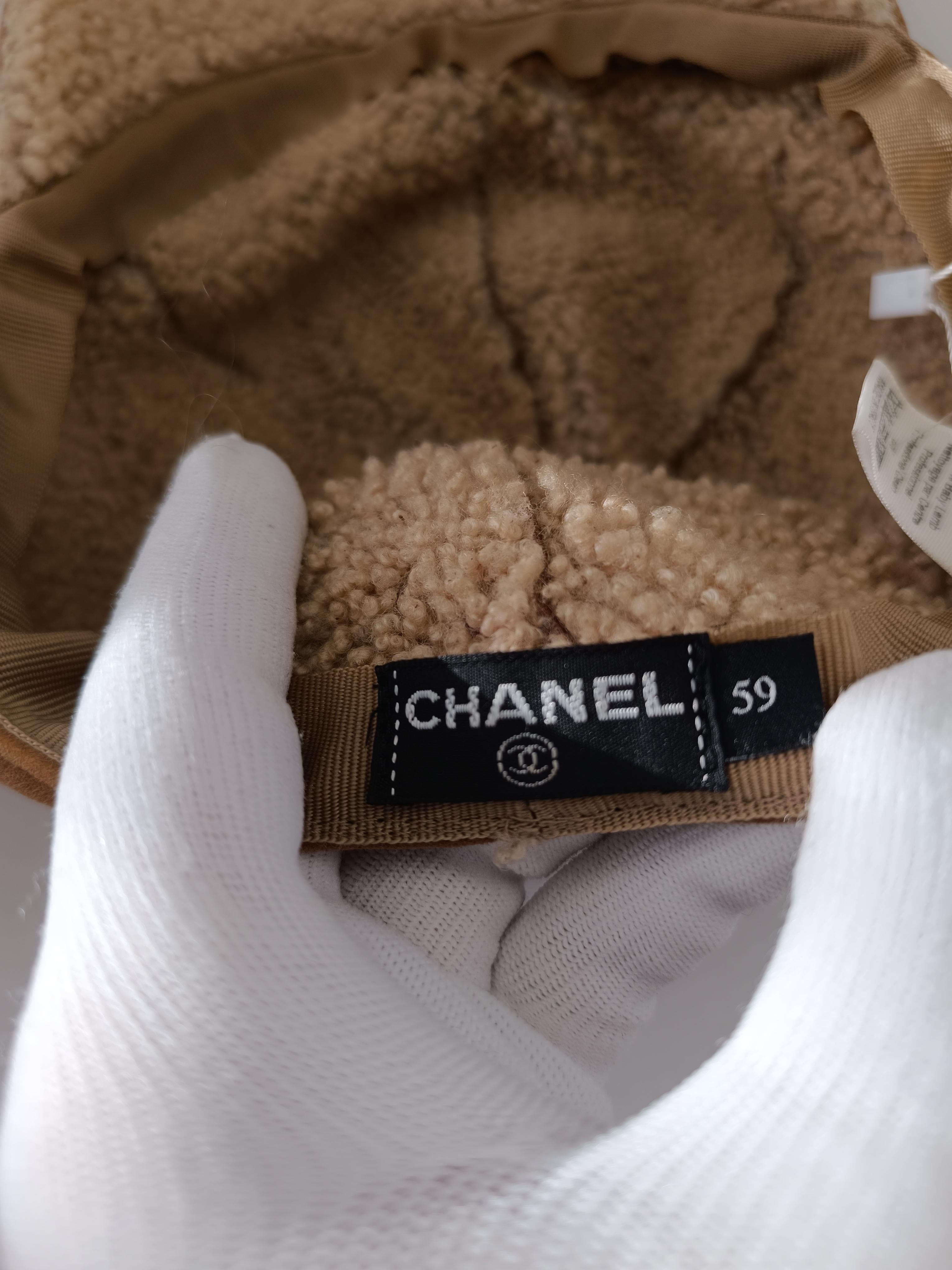 Chanel by Karl Lagerfeld fur cap For Sale 12