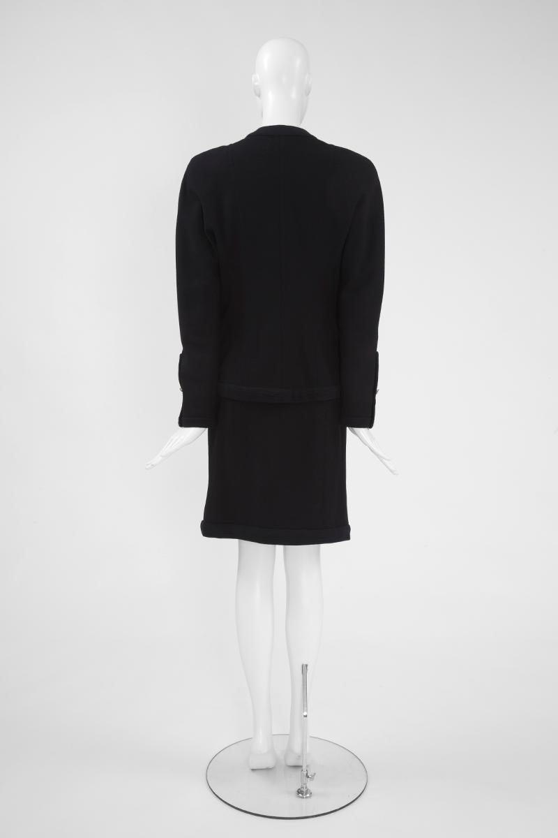 Chanel by Karl Lagerfeld Haute Couture Bow Skirt Suit, Circa 1985 For Sale 2