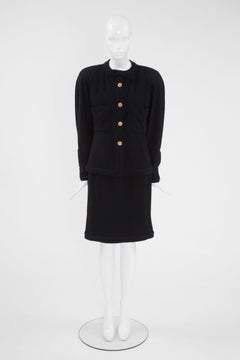 Chanel by Karl Lagerfeld Haute Couture Bow Skirt Suit, Circa 1985