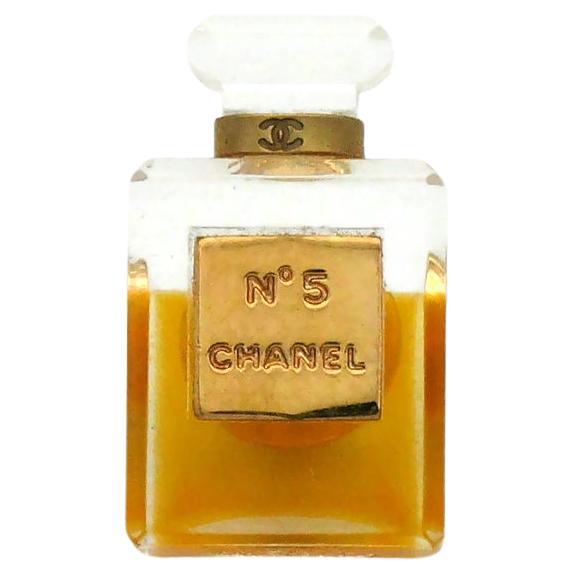 Chanel No 5 Perfume Resin Small Pin For Sale at 1stDibs
