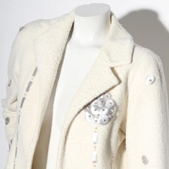 Chanel by Karl Lagerfeld Ivory Overcoat