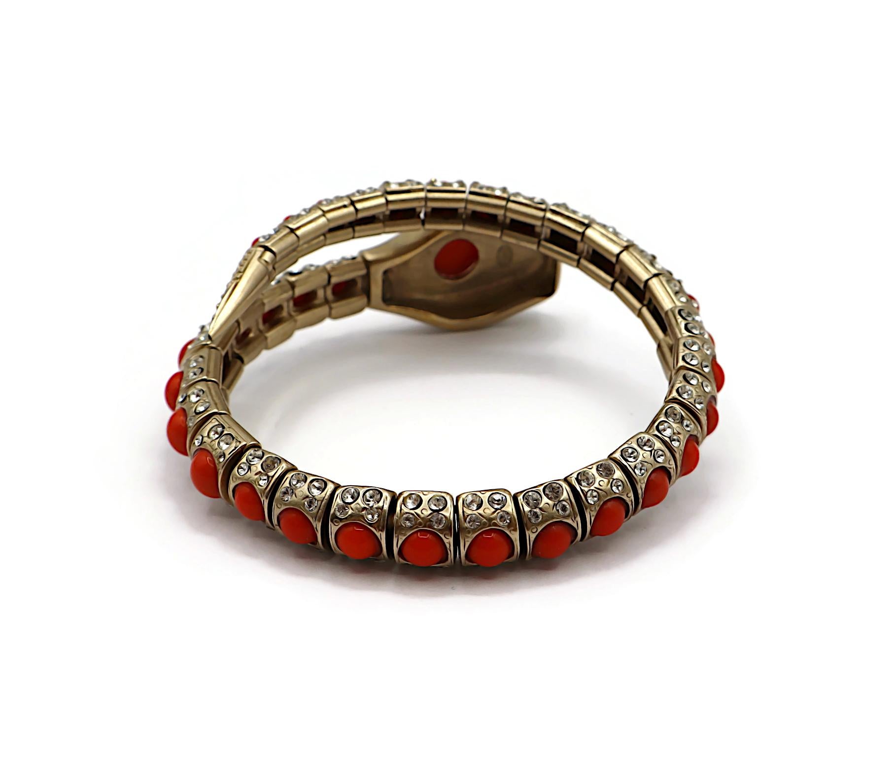 CHANEL by KARL LAGERFELD Jewelled Snake Bracelet, Resort Collection 2008 For Sale 7