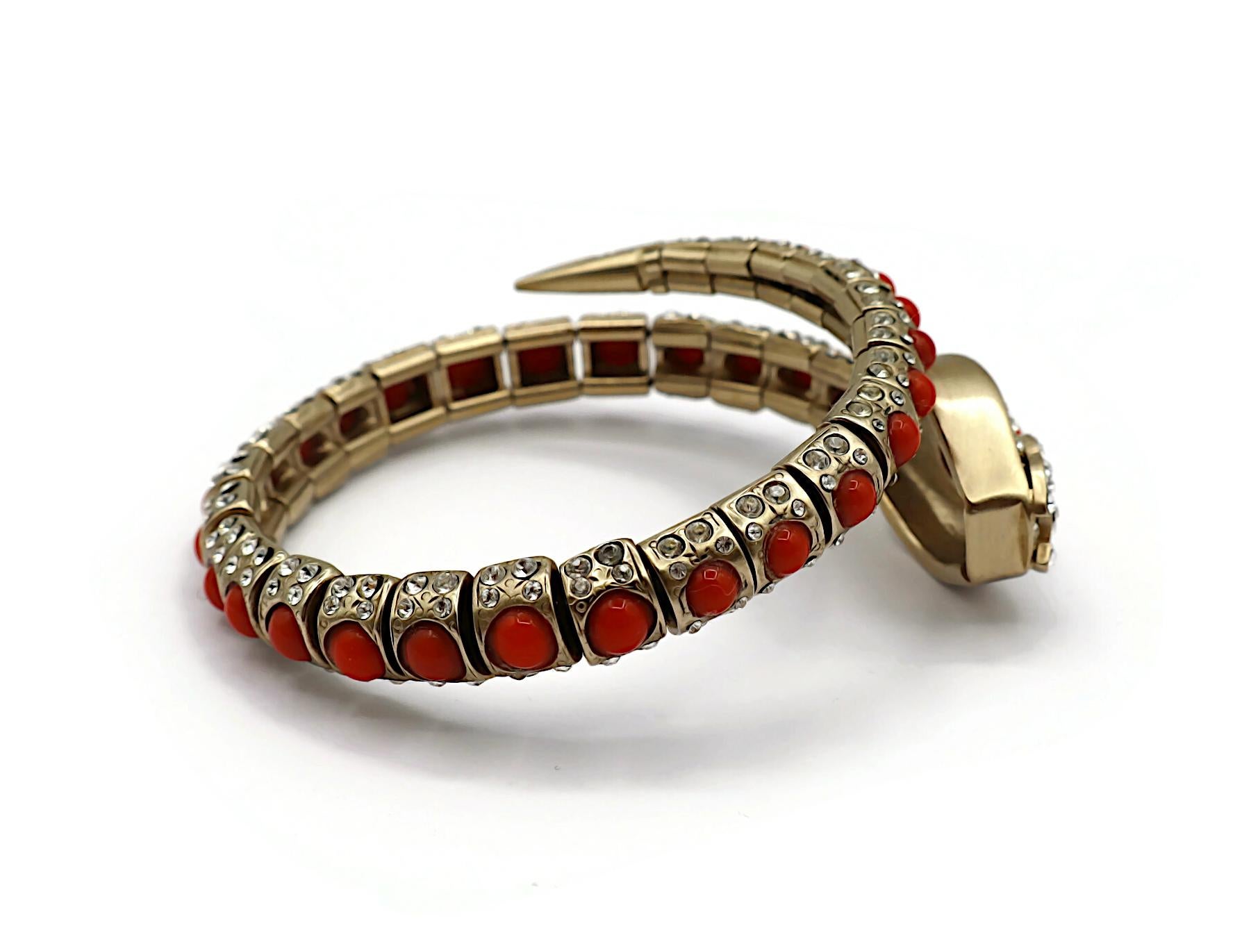CHANEL by KARL LAGERFELD Jewelled Snake Bracelet, Resort Collection 2008 For Sale 8
