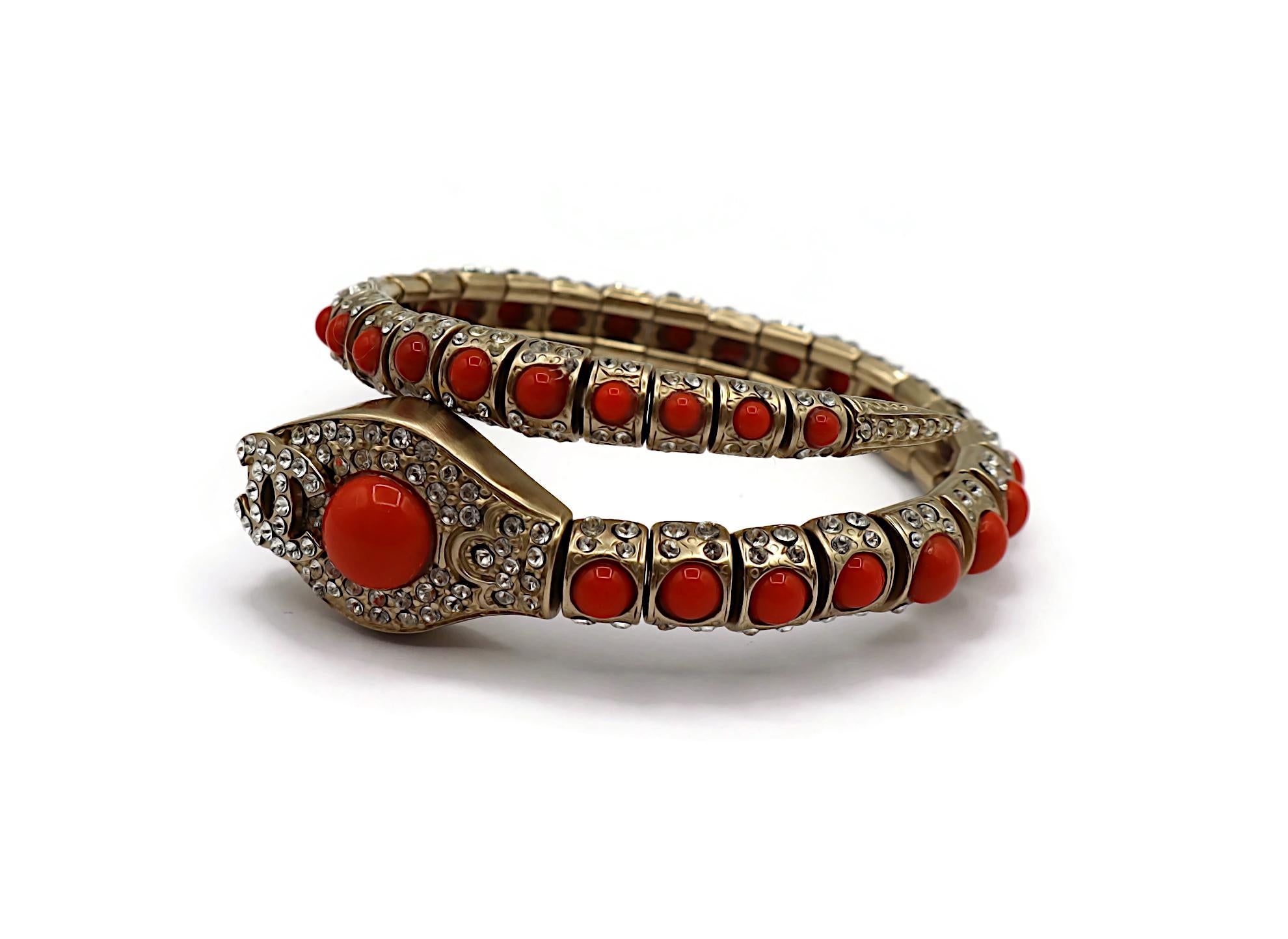 Women's CHANEL by KARL LAGERFELD Jewelled Snake Bracelet, Resort Collection 2008 For Sale