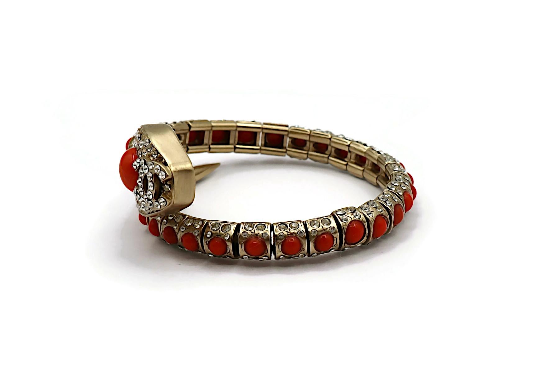 CHANEL by KARL LAGERFELD Jewelled Snake Bracelet, Resort Collection 2008 For Sale 3