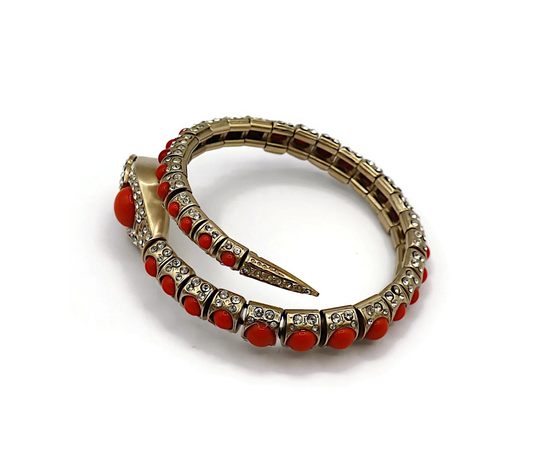 CHANEL by KARL LAGERFELD Jewelled Snake Bracelet, Resort Collection 2008 For Sale 6