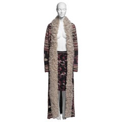 Chanel by Karl Lagerfeld Knitted Maxi Coat and Skirt Set, Métiers d'art, PF 2009