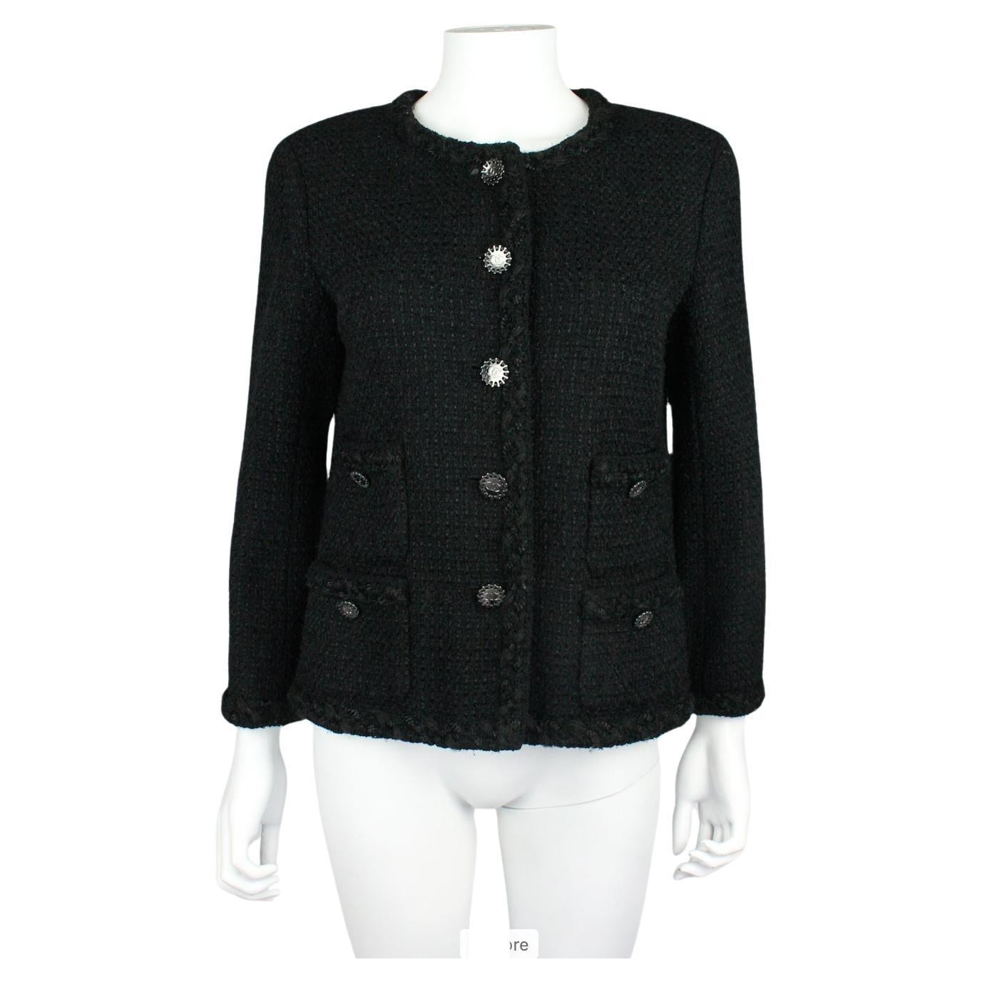 Chanel by Karl Lagerfeld Little Black Jacket, Cruise 2011 For Sale