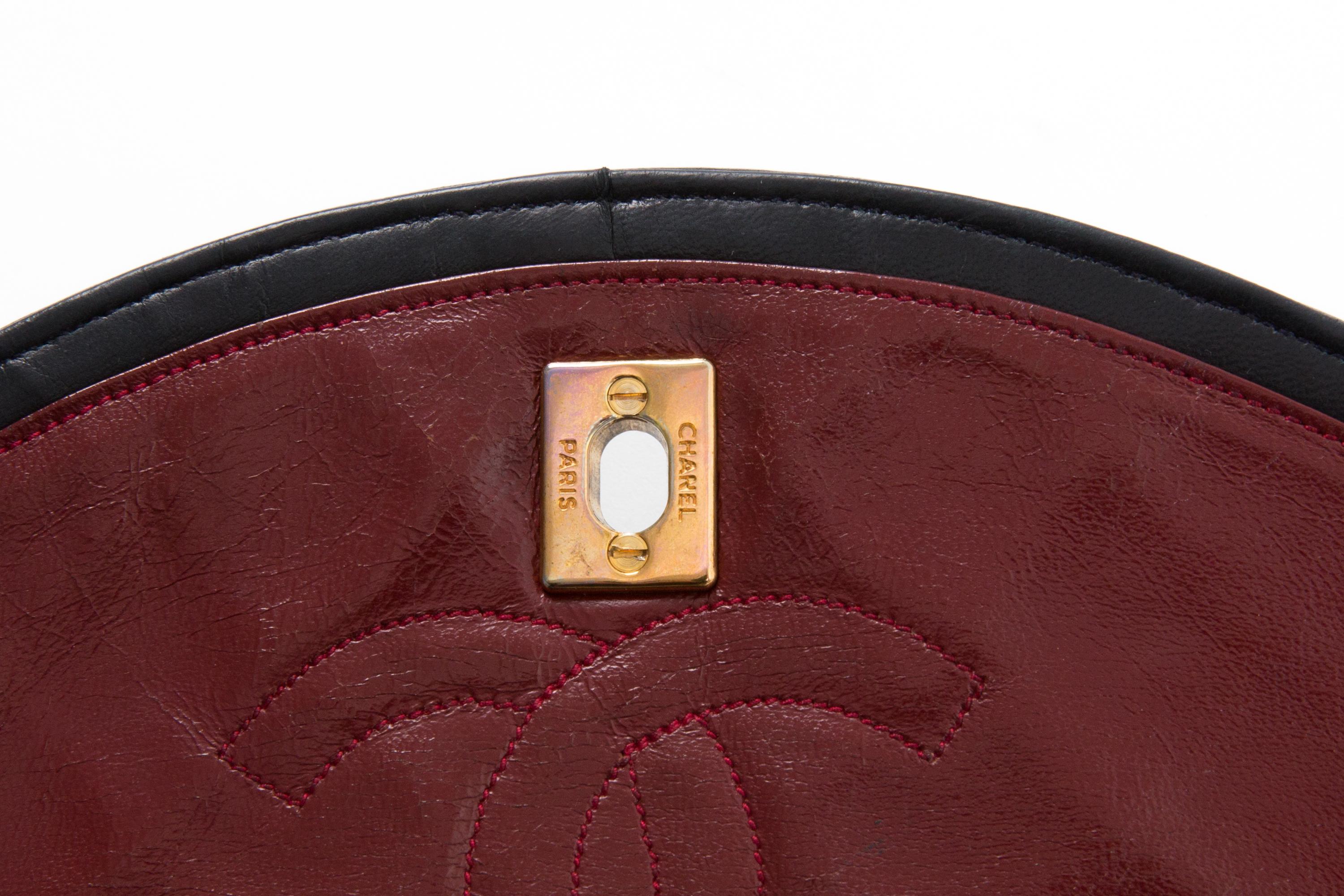 Chanel by Karl Lagerfeld Navy Quilted Lambskin Double Flap Bag For Sale 3