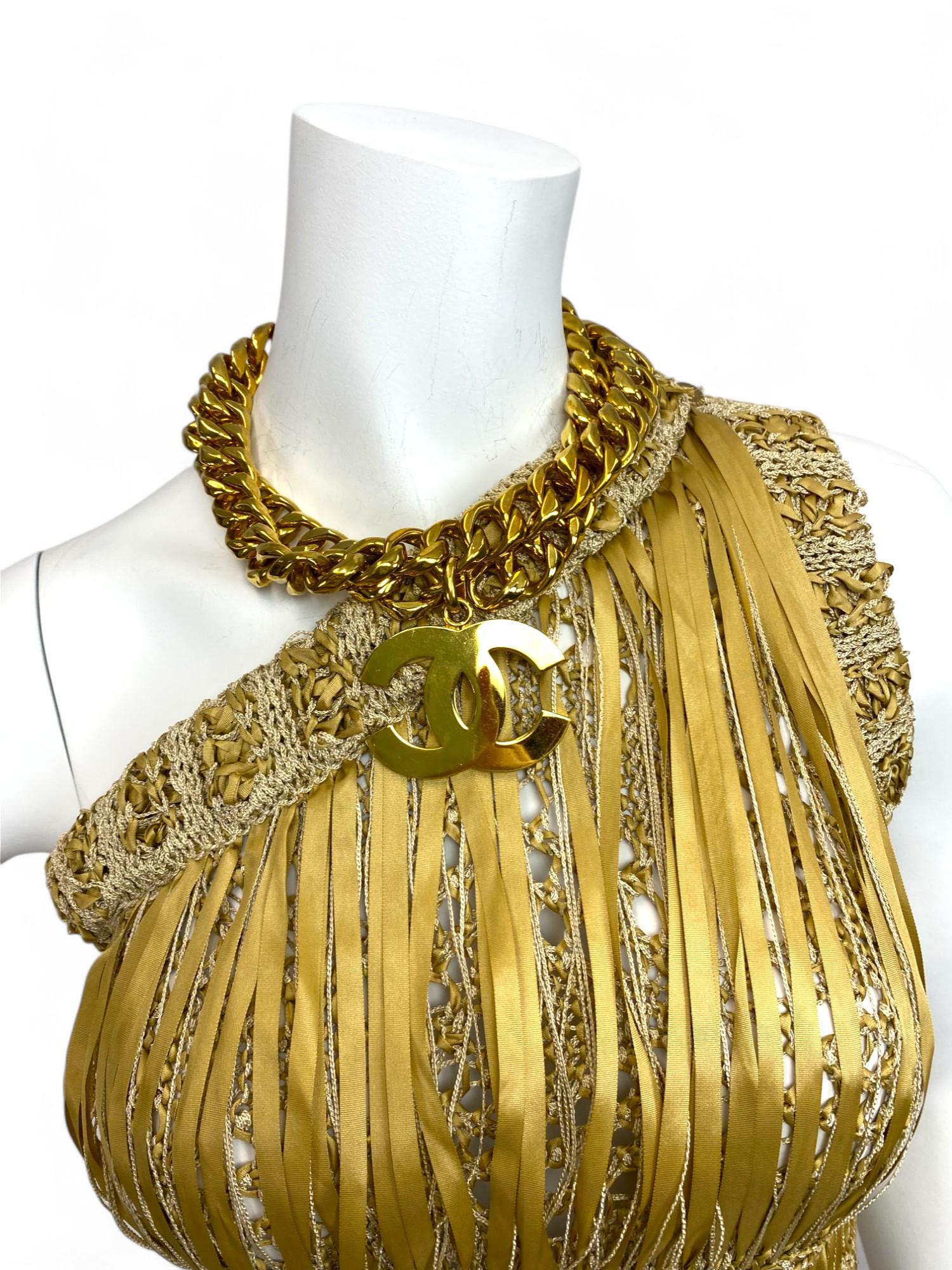 Chanel by Karl Lagerfeld One-Shoulder Dress, S/S 2011 Sz: 34 For Sale 5