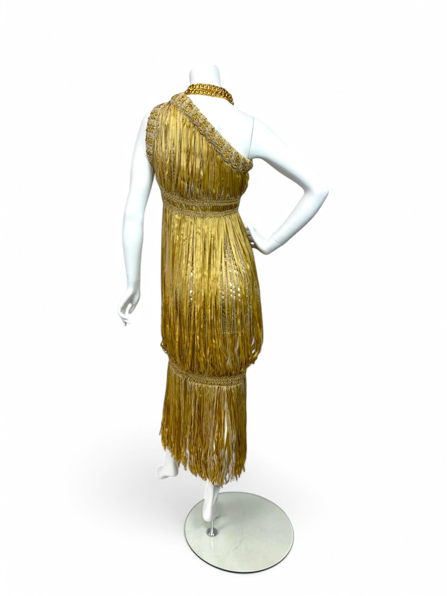 Chanel by Karl Lagerfeld One-Shoulder Dress, S/S 2011 Sz: 34 For Sale 2