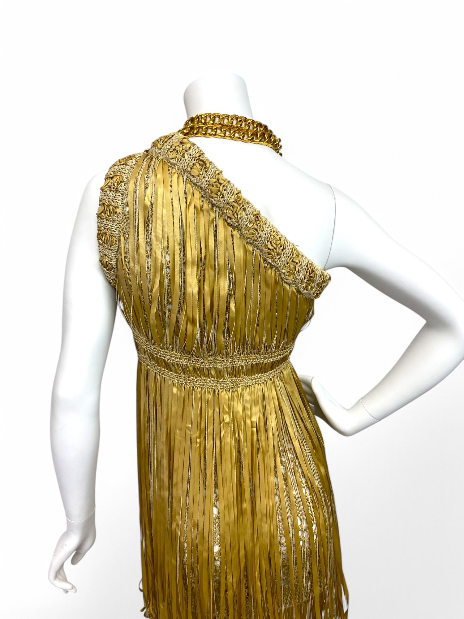 Chanel by Karl Lagerfeld One-Shoulder Dress, S/S 2011 Sz: 34 For Sale 3