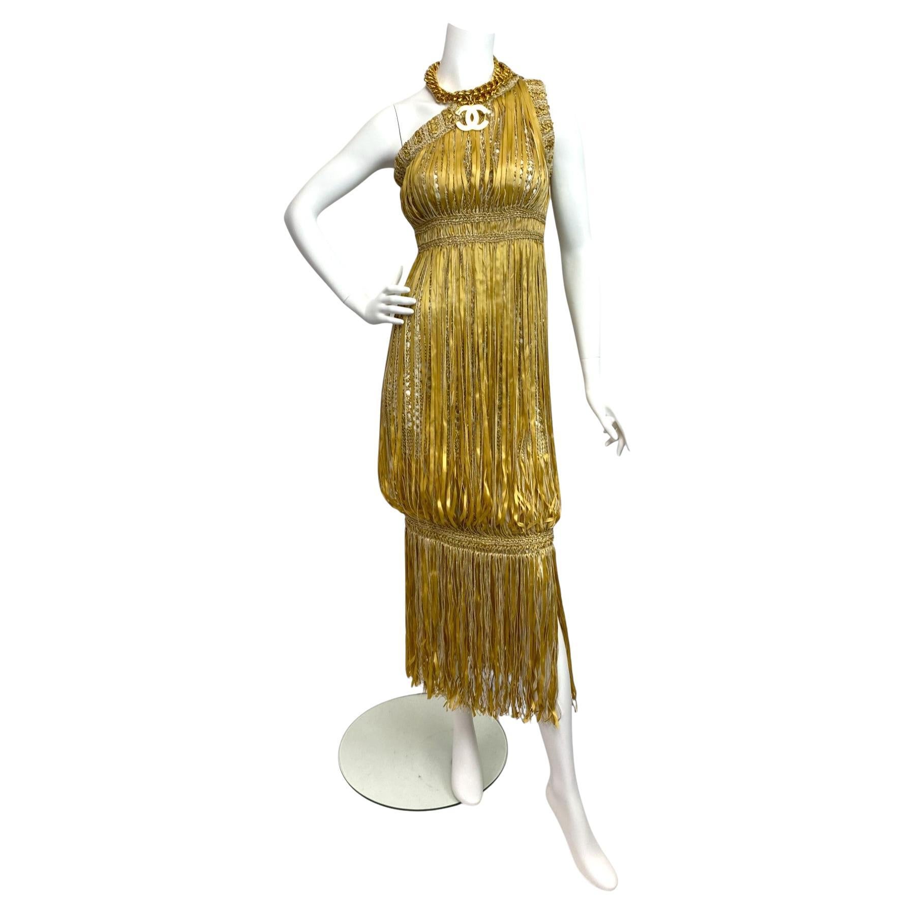 Chanel by Karl Lagerfeld One-Shoulder Dress, S/S 2011 Sz: 34 For Sale