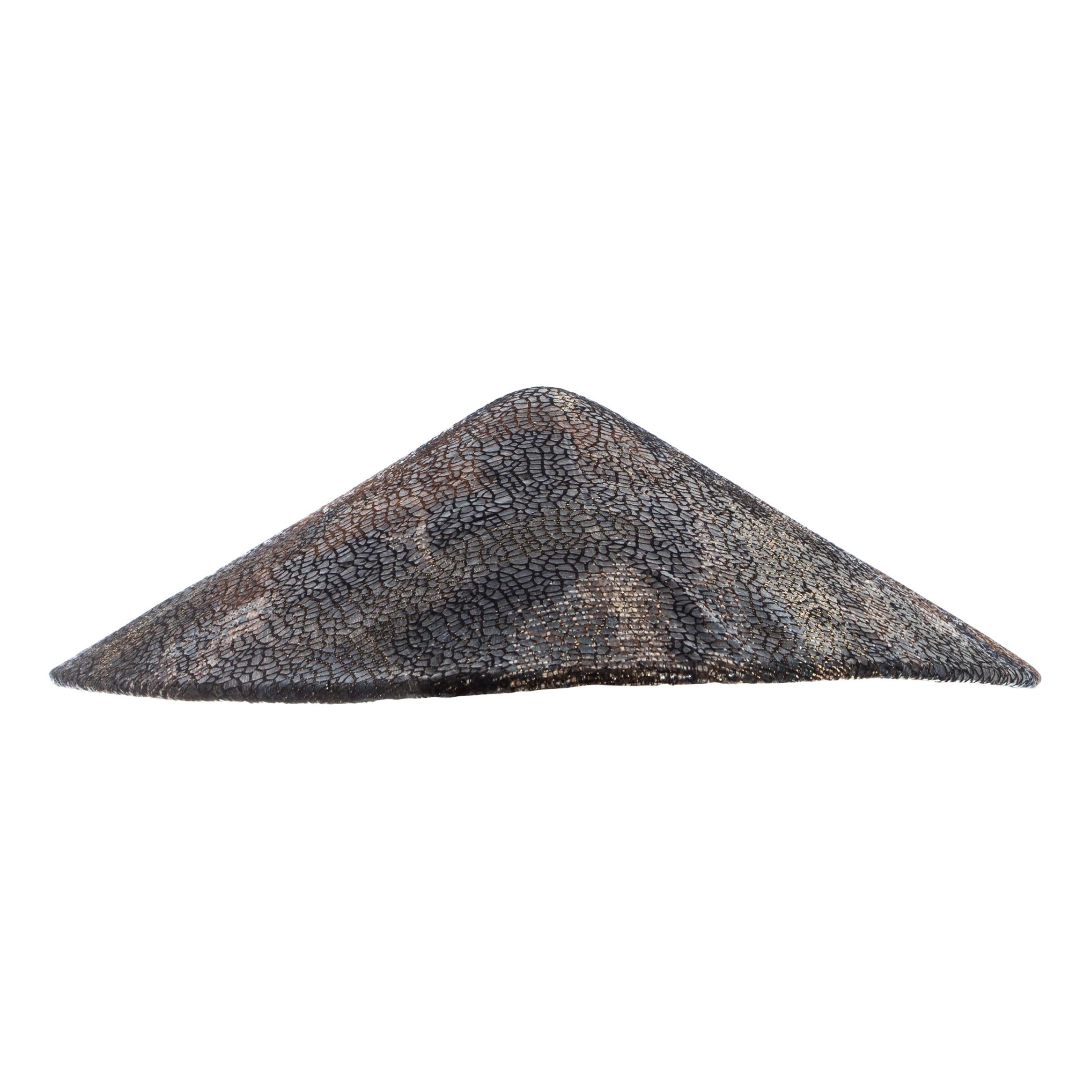 Chanel by Karl Lagerfeld, 'Paris-Shangai' bronze sequin conical hat, pf 2010