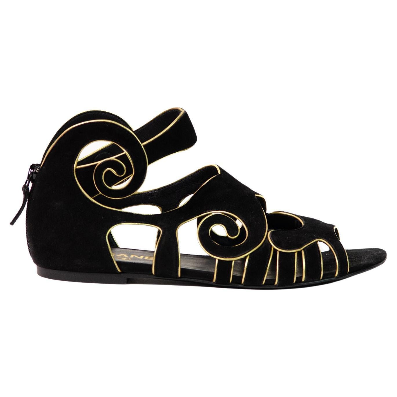 CHANEL BY KARL LAGERFELD Pre Fall 2011 Byzantine Inspired Runway Sandals For Sale