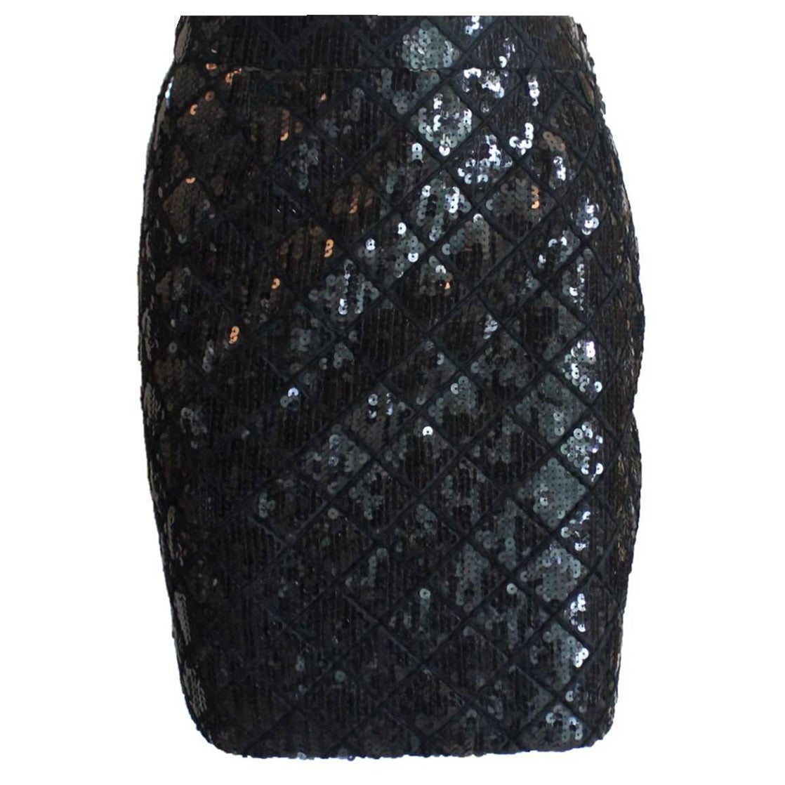 CHANEL by Karl Lagerfeld Gesteppter Paillettenrock  1989, gesehen im Met Museum NYC 36 im Angebot