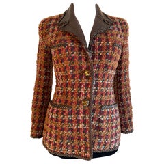Chanel by Karl Lagerfeld — Rara giacca in tweed della sfilata Autunno/Inverno 1992–1993