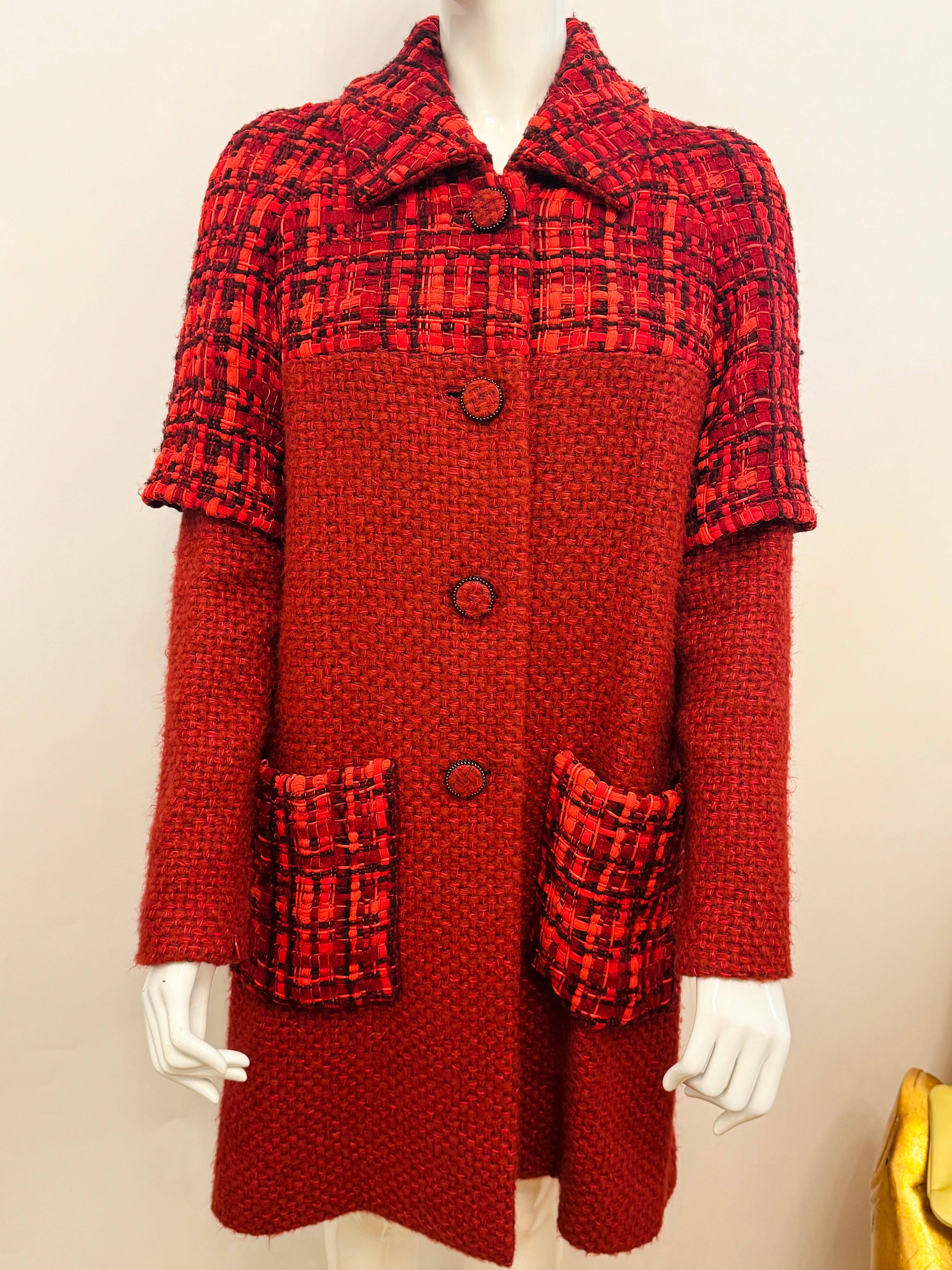 Chanel by Karl Lagerfeld Runway F/W 2016 fantasy tweed coat For Sale 5