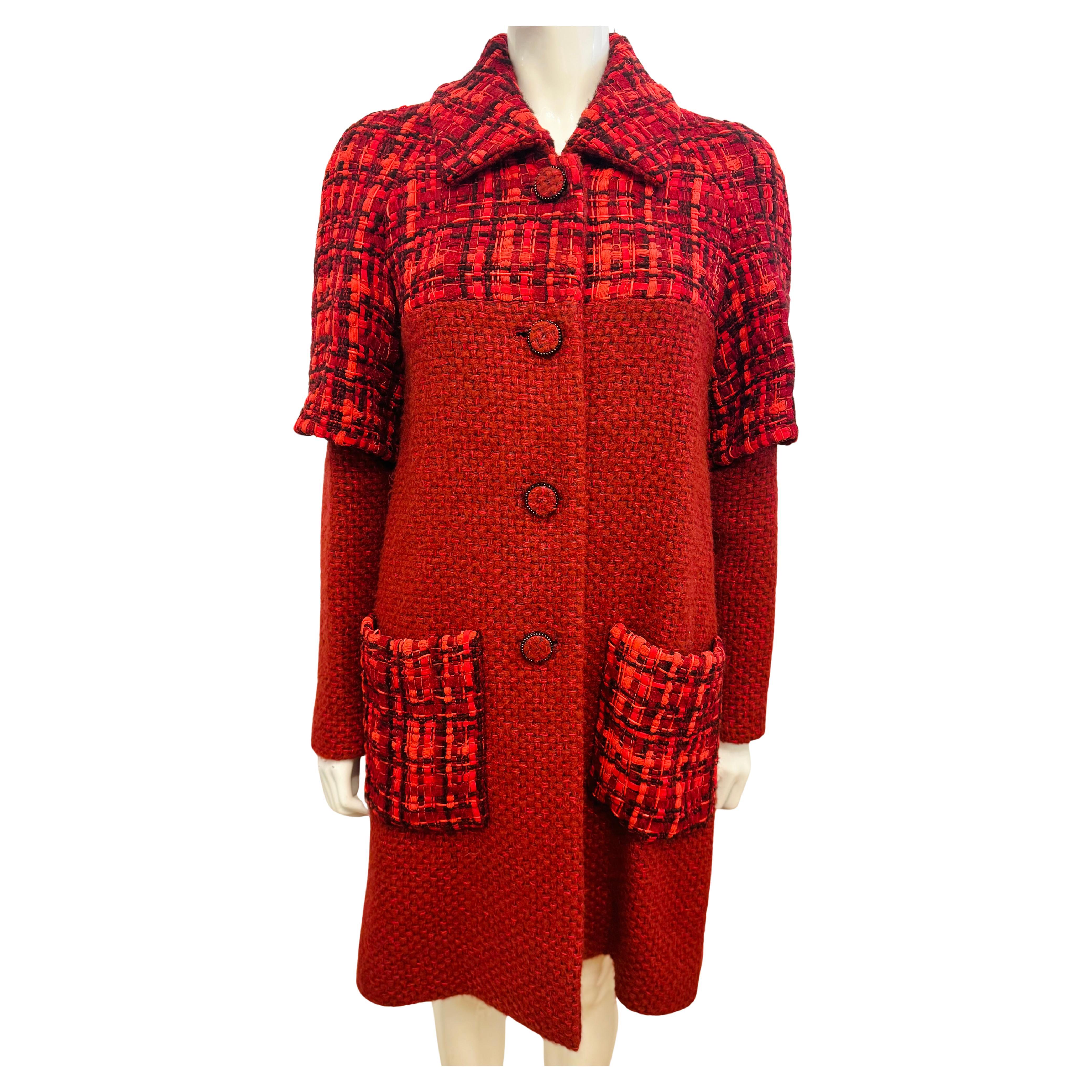 Chanel by Karl Lagerfeld Runway F/W 2016 fantasy tweed coat For Sale