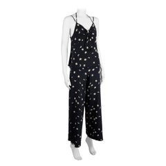 Chanel By Karl Lagerfeld Runway Star & Moon CC Logo Printed Silk Ensemble SS2008