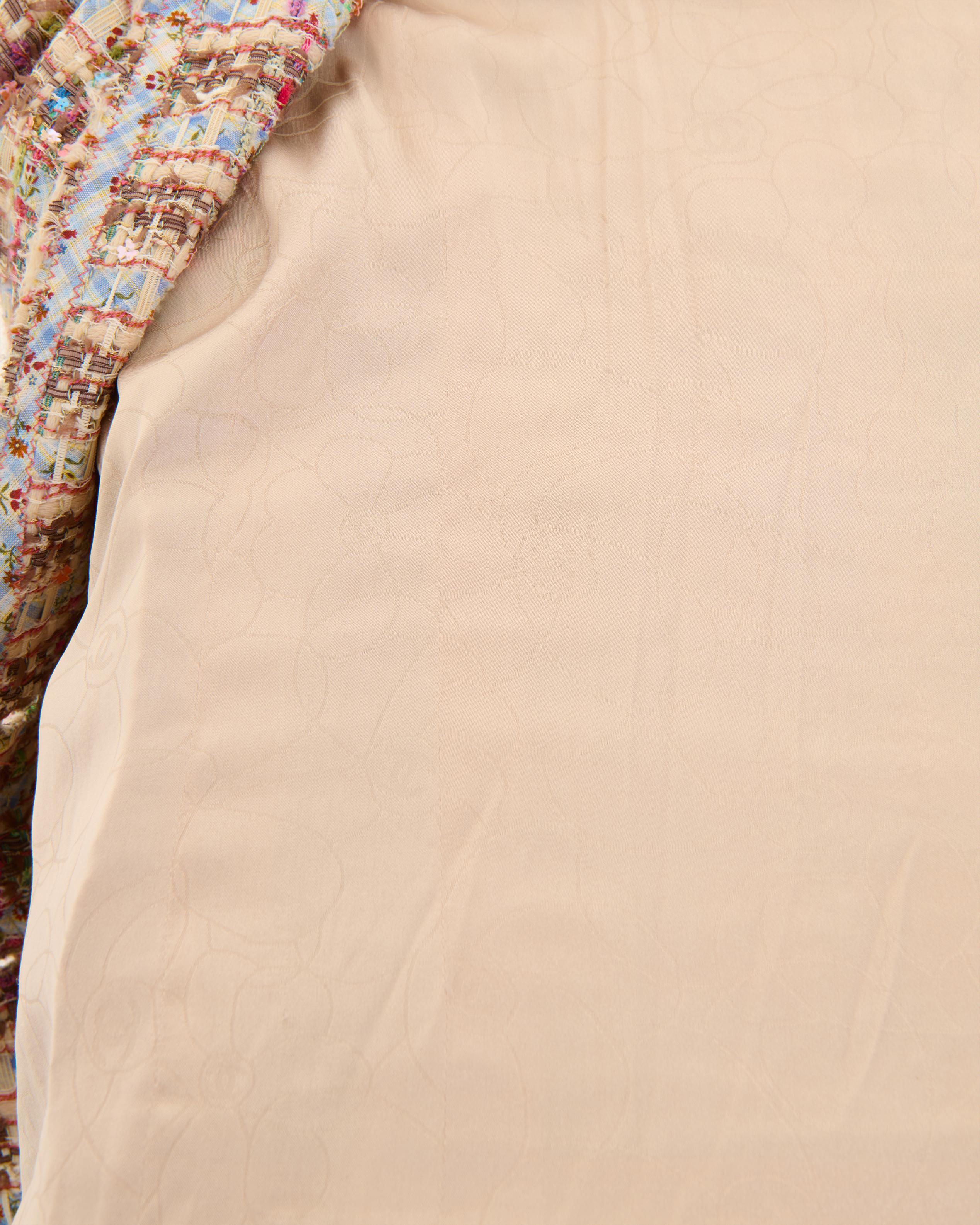 Chanel by Karl Lagerfeld S/S 2005 Veste en boucle à ruban multicolore en vente 2