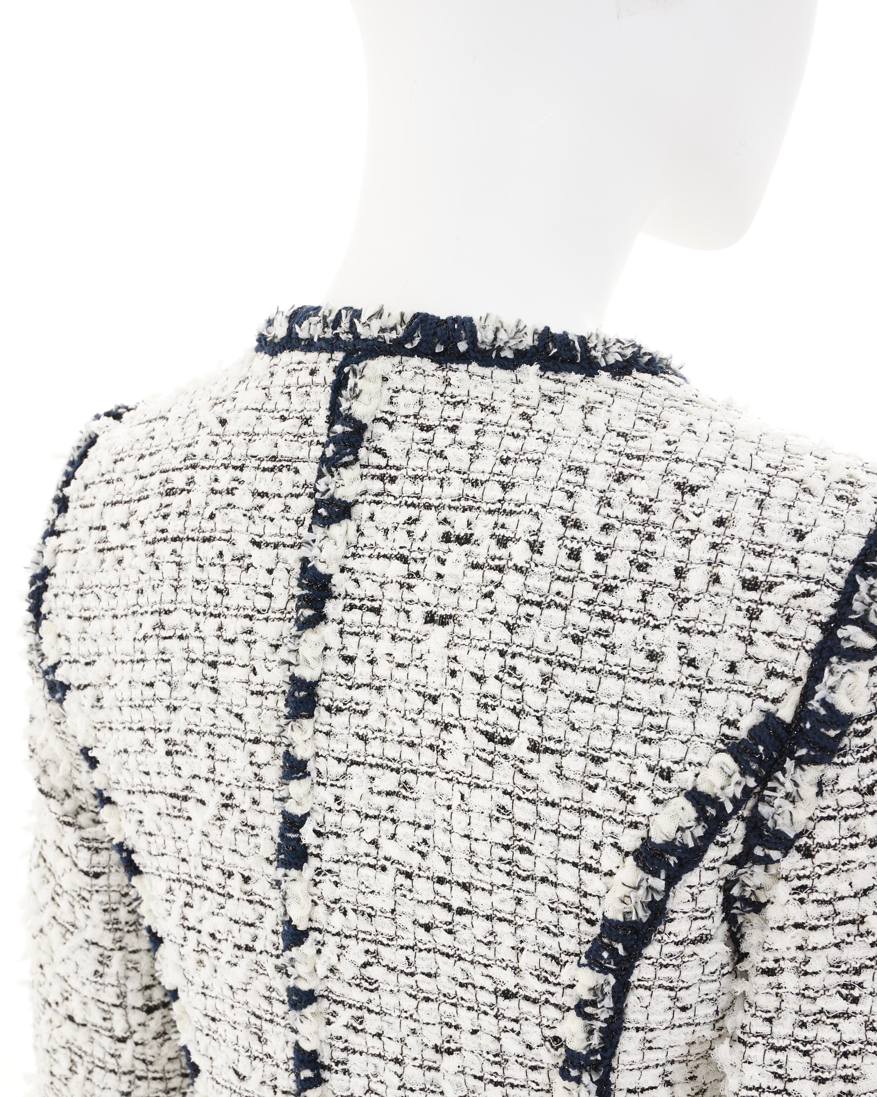 Donna Chanel by Karl Lagerfeld S/S 2011 Black and White buckle jacket in vendita