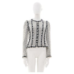 Chanel by Karl Lagerfeld S/S 2011 Black and White buckle jacket