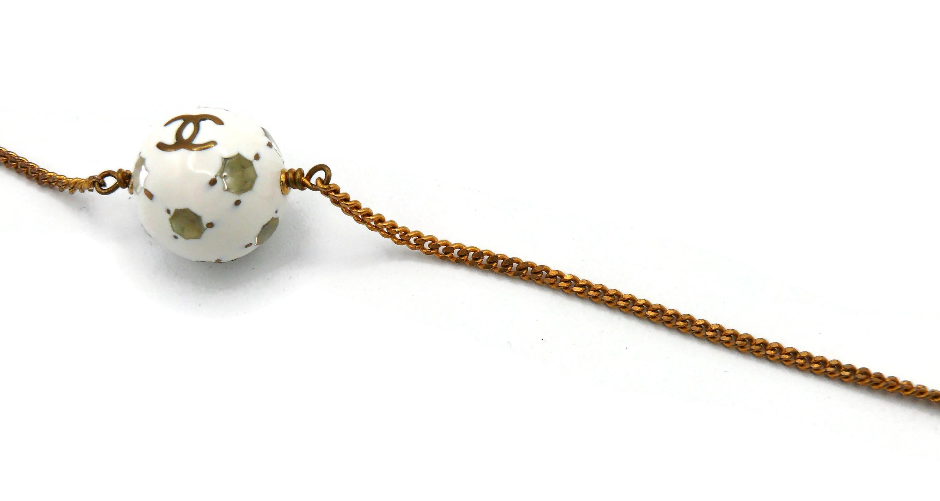 CHANEL by KARL LAGERFELD Soccer Ball Necklace, Spring 1998 For Sale 1