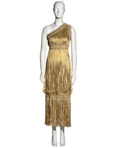 Chanel by Karl Lagerfeld straw crochet and ribbon one-shoulder dress, ss 2011