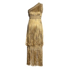 Chanel by Karl Lagerfeld straw crochet and ribbon one-shoulder dress, ss 2011