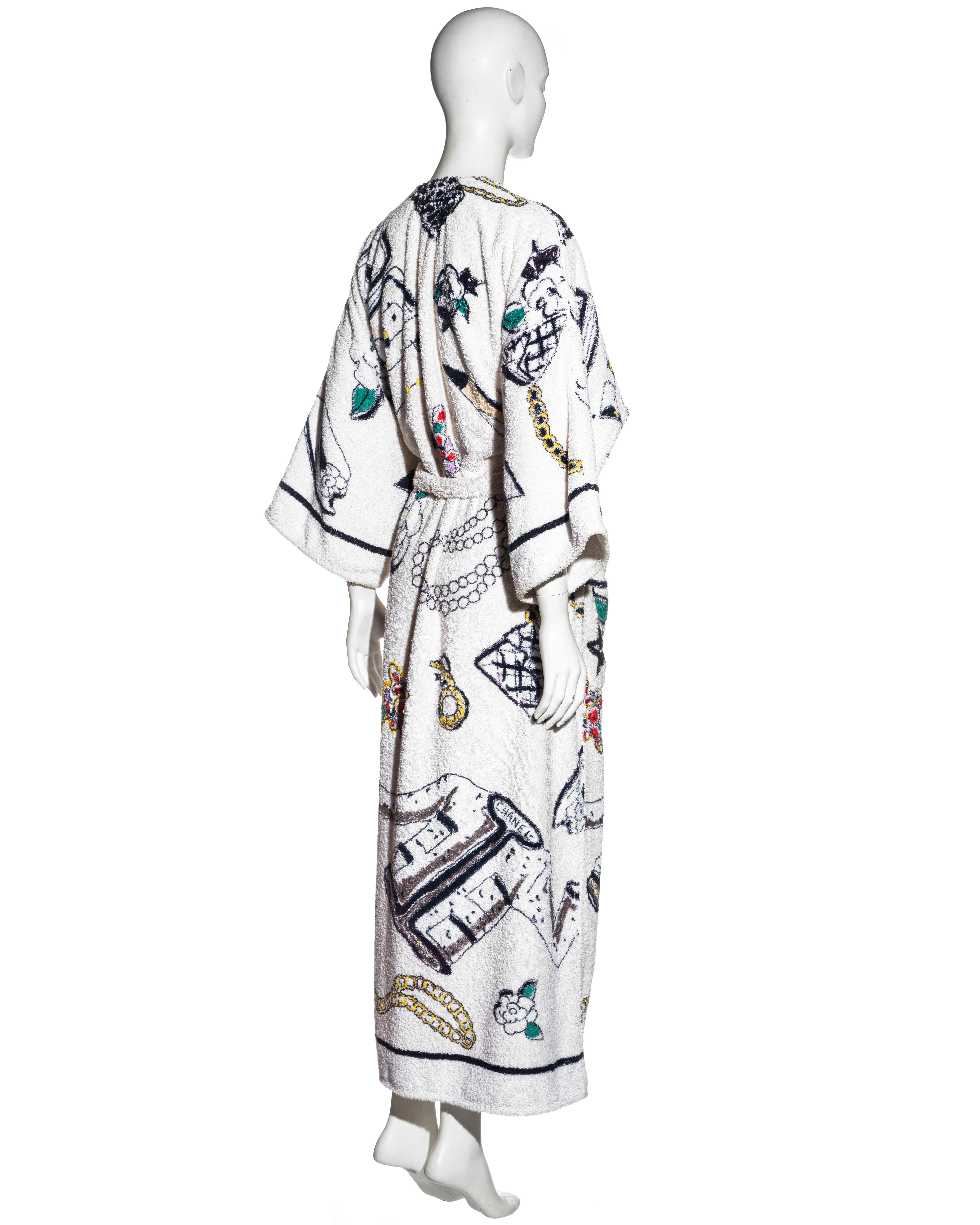 Women's Chanel by Karl Lagerfeld terry cloth robe, ss 1994 For Sale