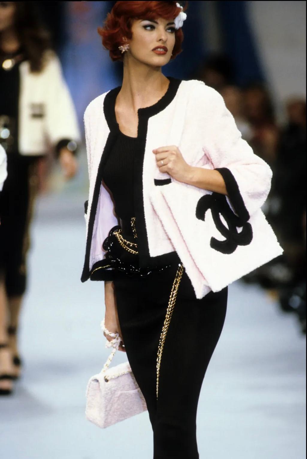 Chanel By Karl Lagerfeld Terry Cloth Runway Jacket, Spring-Summer 1992 5