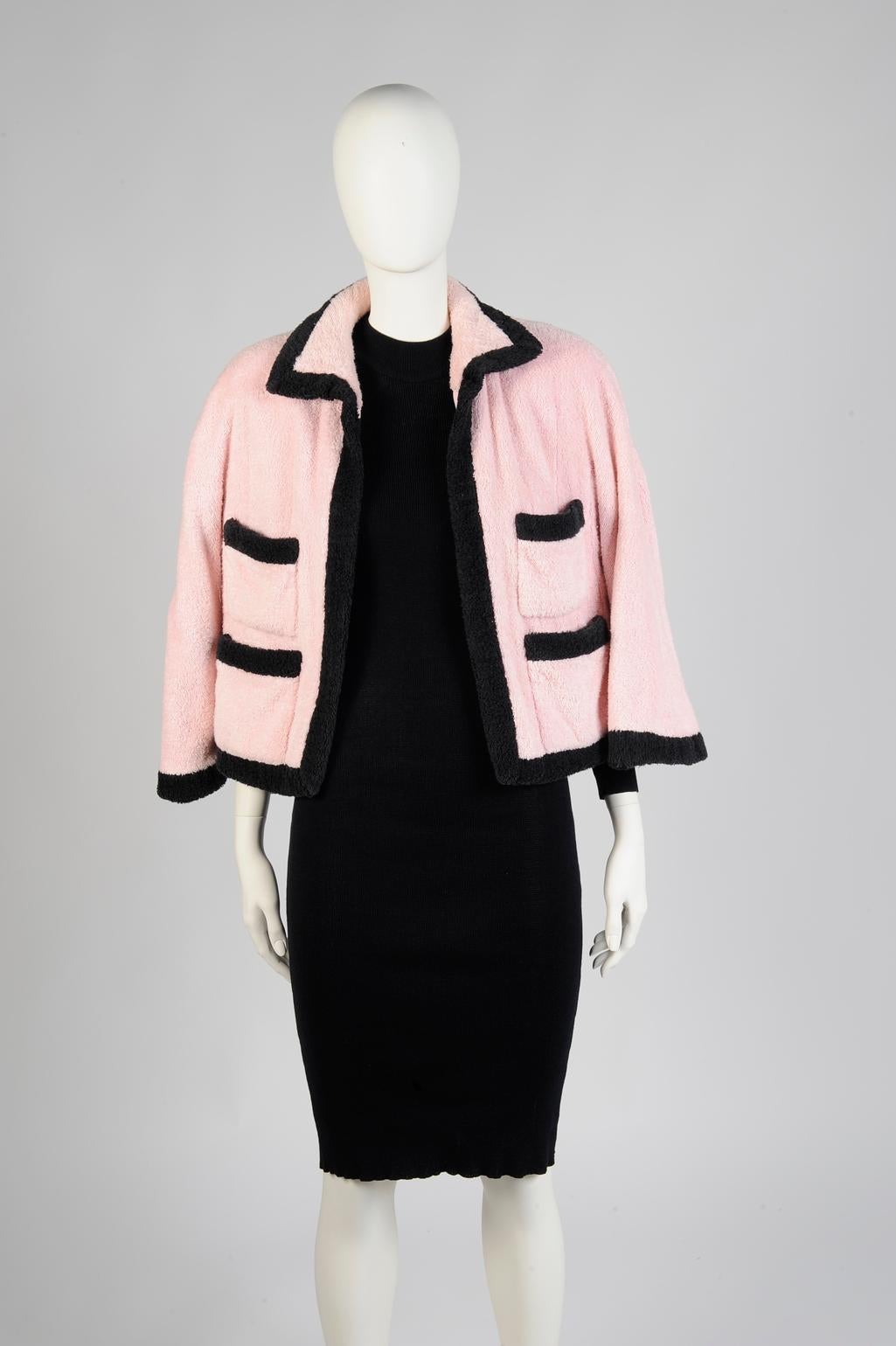 Chanel By Karl Lagerfeld Terry Cloth Runway Jacket, Spring-Summer 1992 6