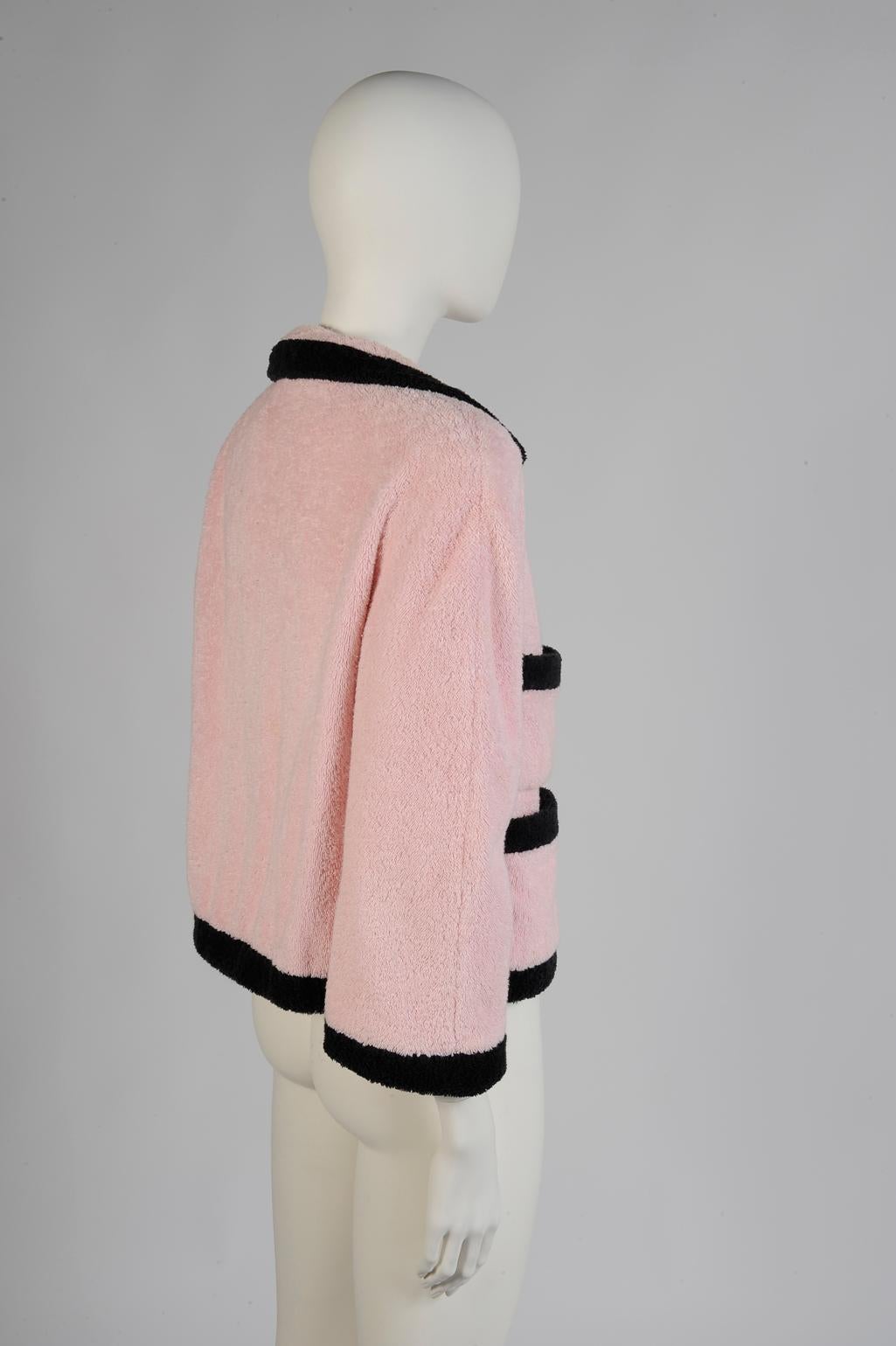 Chanel By Karl Lagerfeld Terry Cloth Runway Jacket, Spring-Summer 1992 2